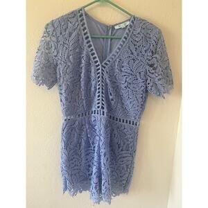 Lavender Lace She + Sky Romper Size Large